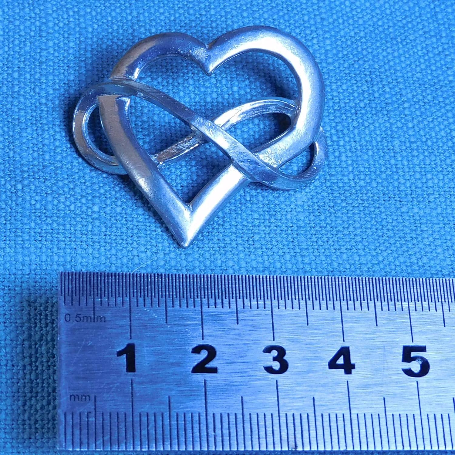 Set of 3 Infinity Heart Candle Pins in Fine Pewter