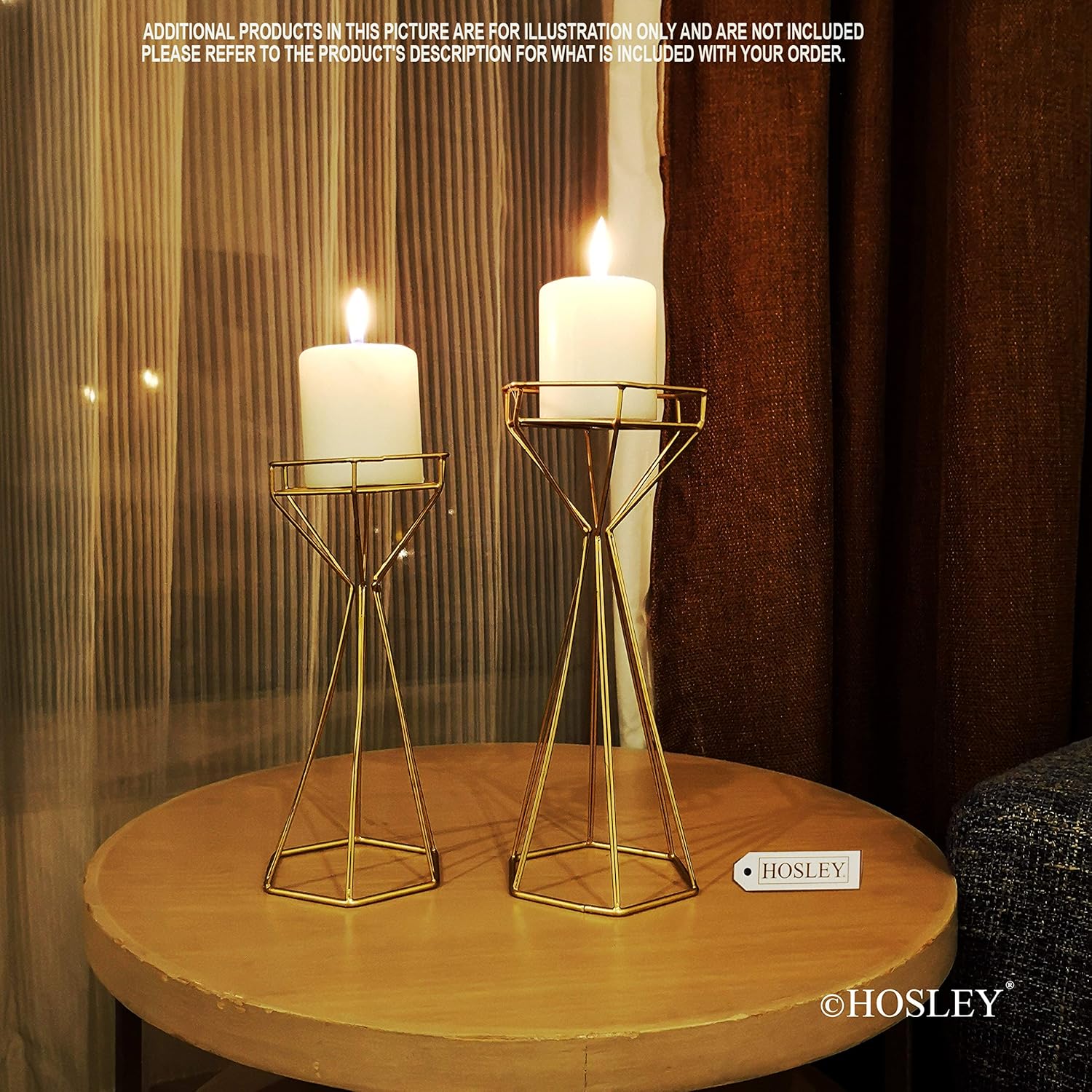 Elegant Gold Candle Holders