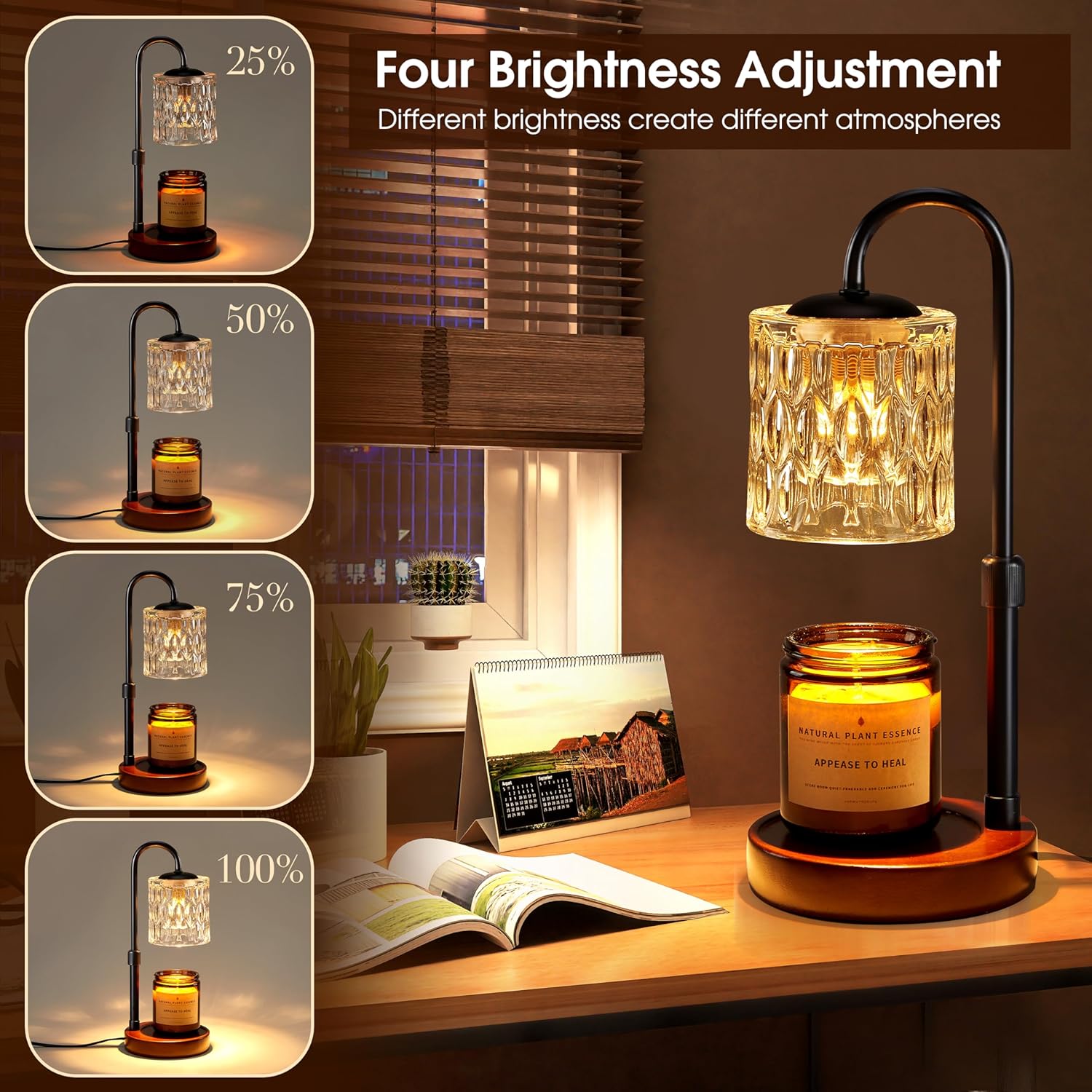 Briever Dimmable Candle Warmer Lamp
