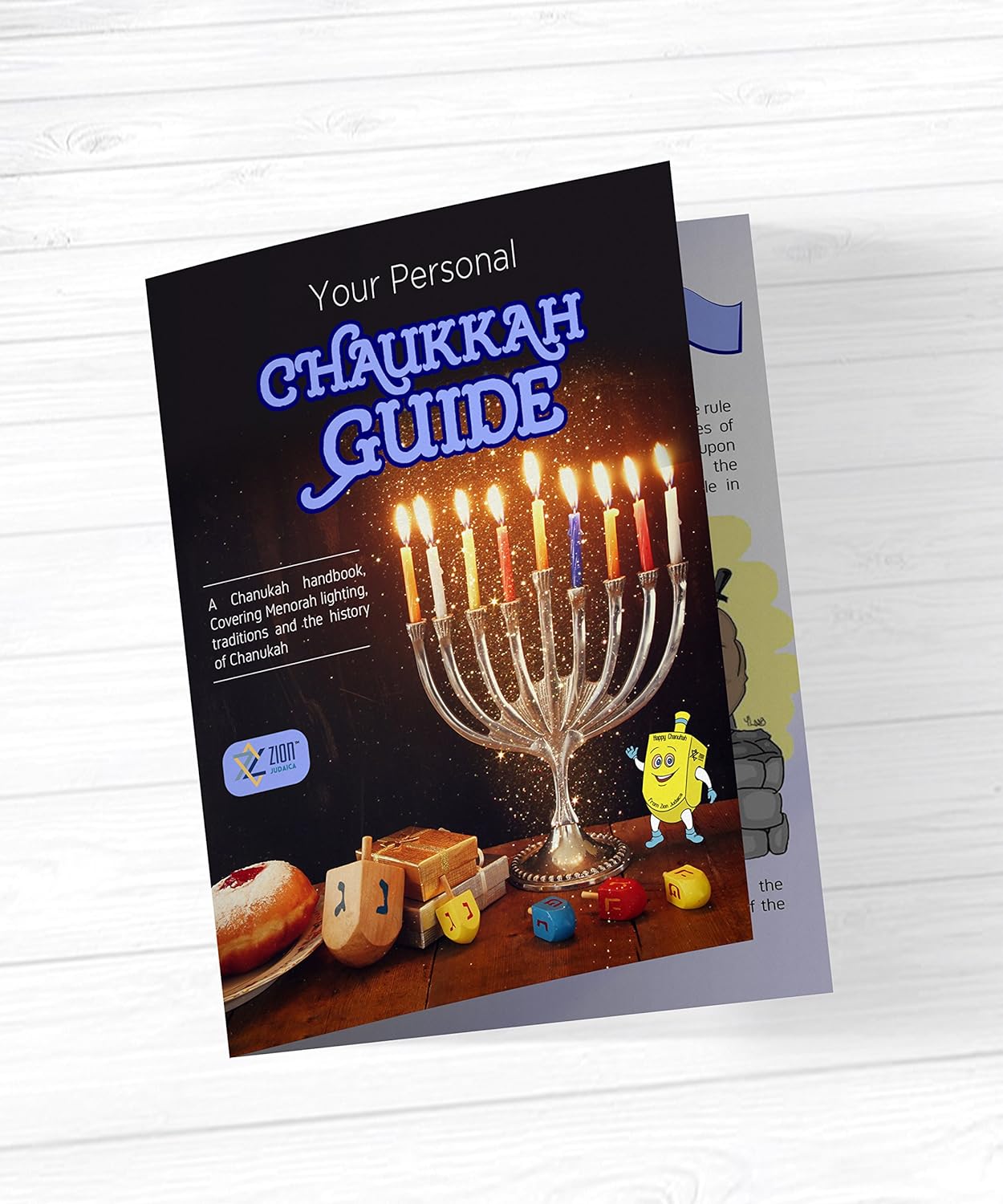 Last Minute Complete Hanukkah Kit - 9 Menorah with 44 Candles More